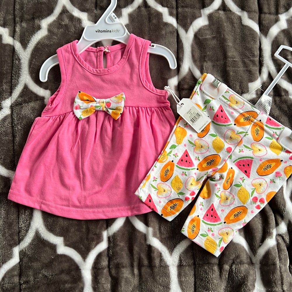 VitaminsKids 2 piece fruits Top and Pants